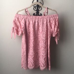 Lace Off The Shoulder Top